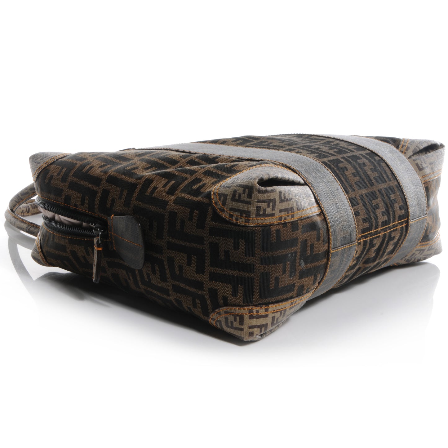 Zucca Zucchino Spalmati Large B Mix Tote Tobacco