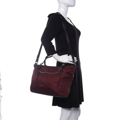 Burberry Nylon Diaper Bag Burgundy 2 of 15