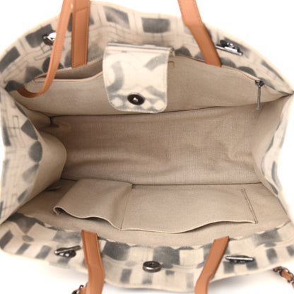 Chanel Canvas Small Iliad Shopping Tote Beige 4 of 8
