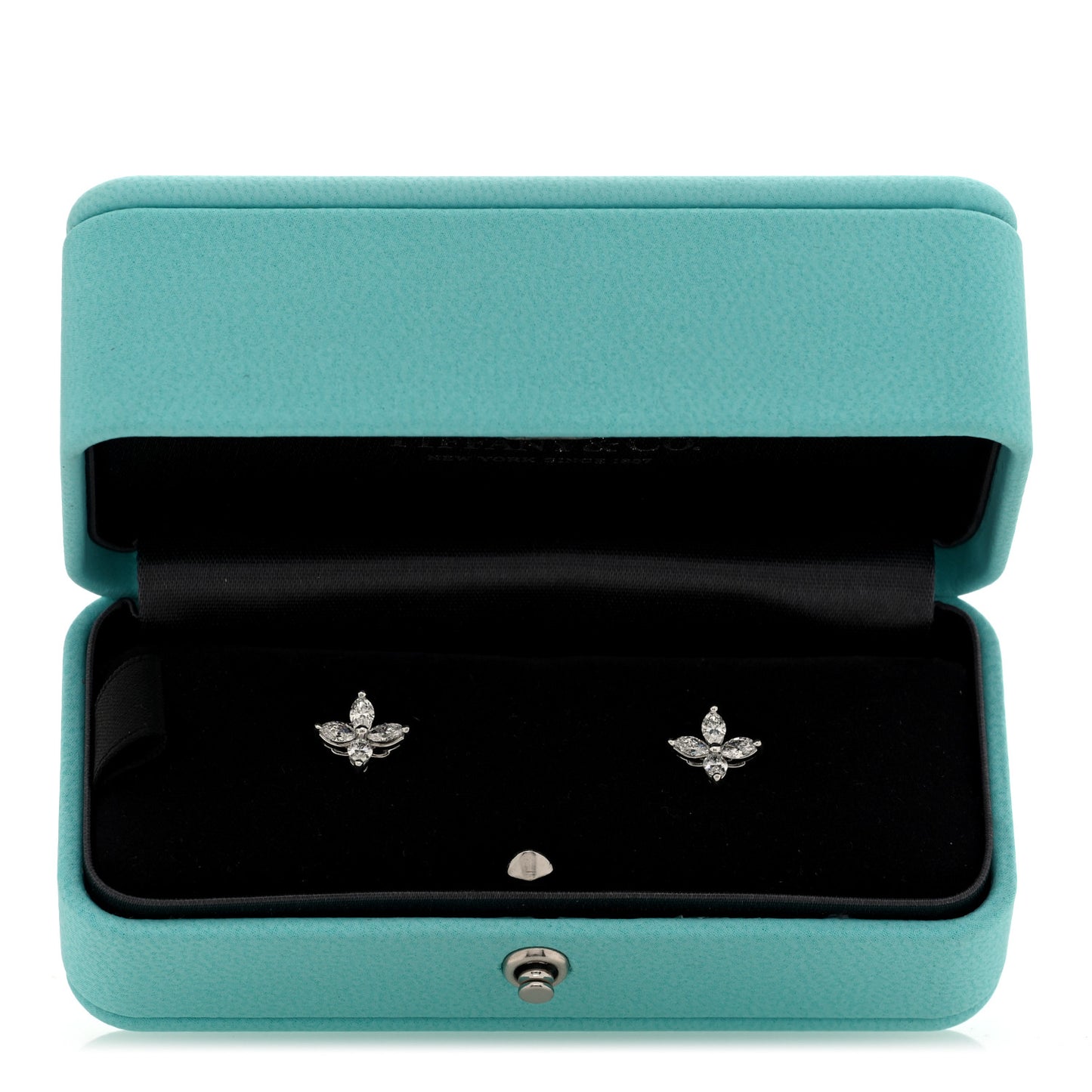 Platinum Diamond .64ct Small Victoria Earrings