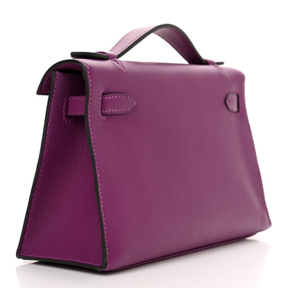 Hermes Swift Kelly Pochette Clutch Anemone 3 of 15