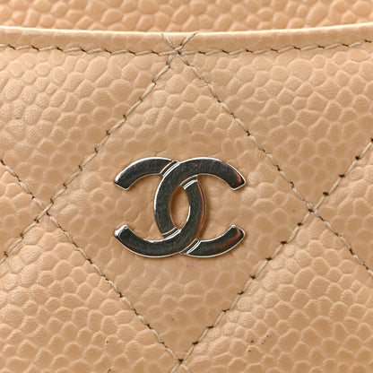 Chanel Caviar Quilted Card Holder Beige 13 of 13