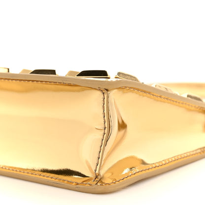 Prada Metallic Vitello Studded Mini Bag Platino 9 of 12