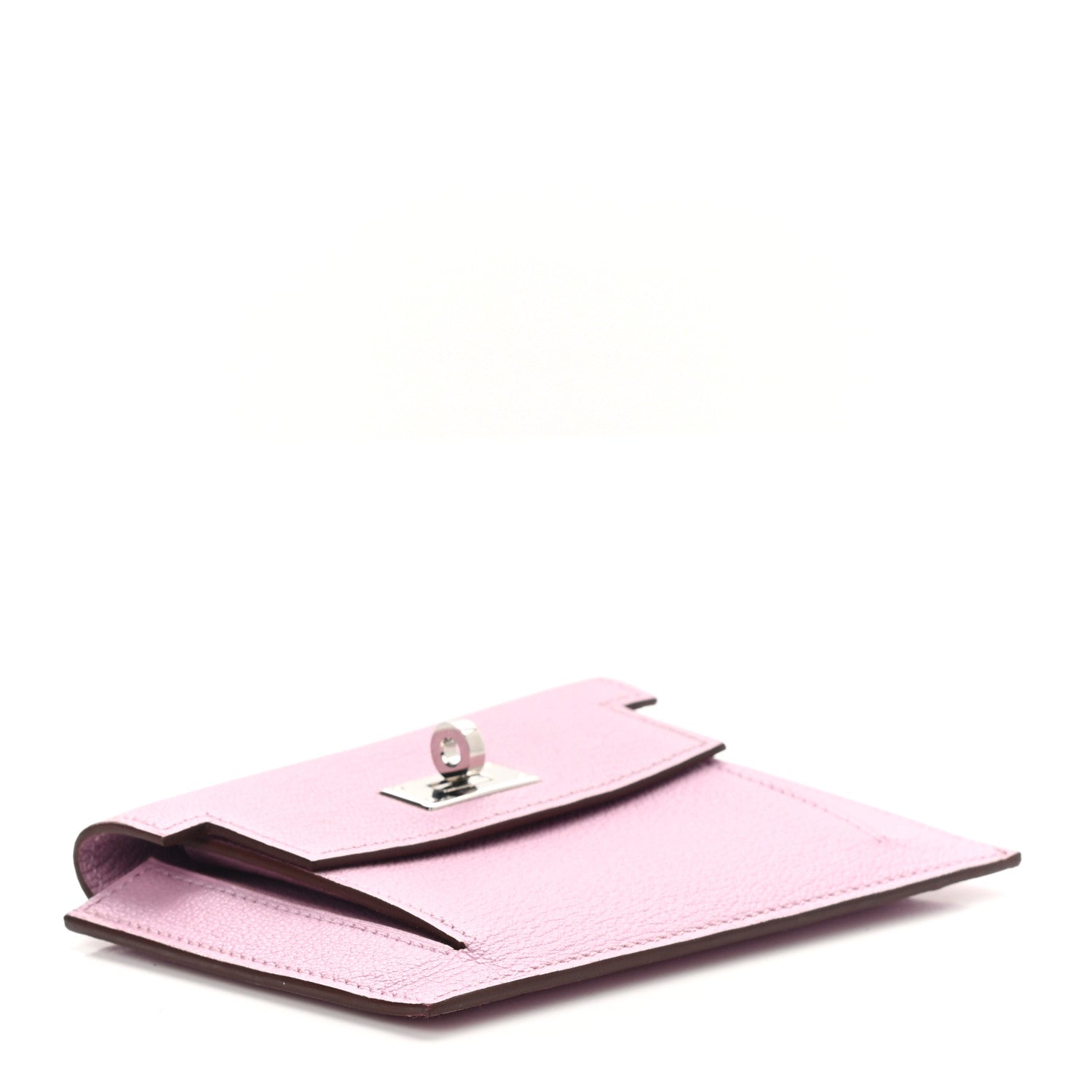 Hermes Chevre Mysore Kelly Pocket Compact Wallet Mauve Sylvestre 4 of 7