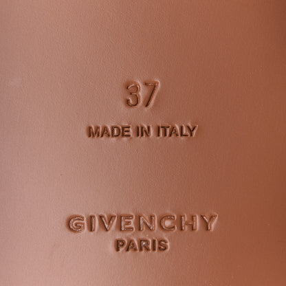 Givenchy Calfskin Logo Strap Sandals 37 Brown 10 of 11