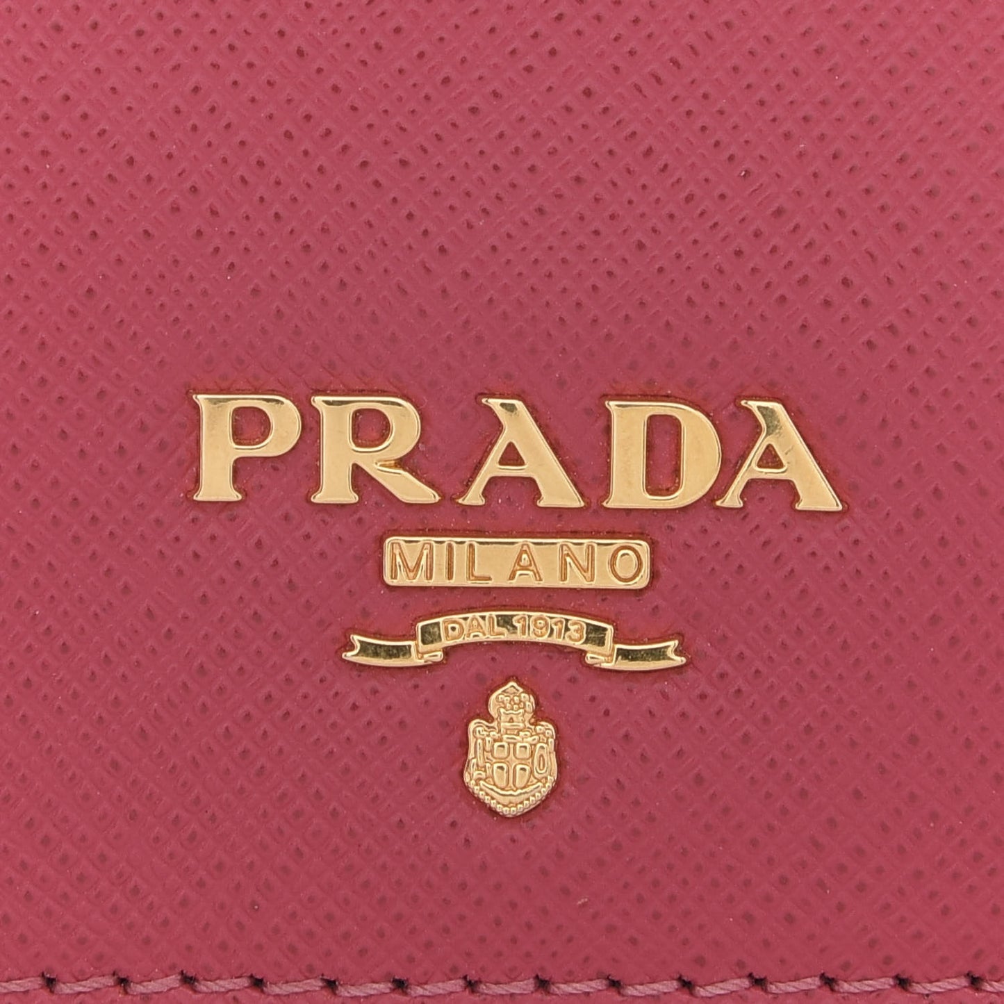 Saffiano Metal Bi-Fold Wallet Peonia