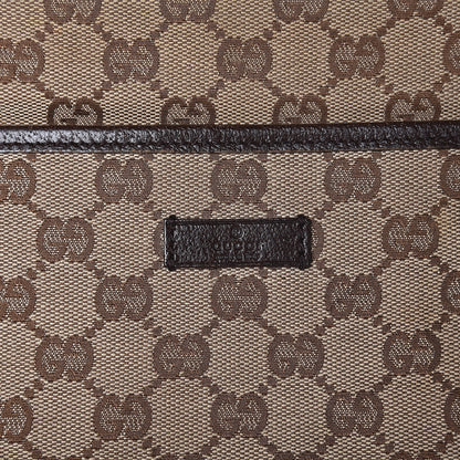 Gucci Monogram Flat Messenger Bag Dark Brown 8 of 13