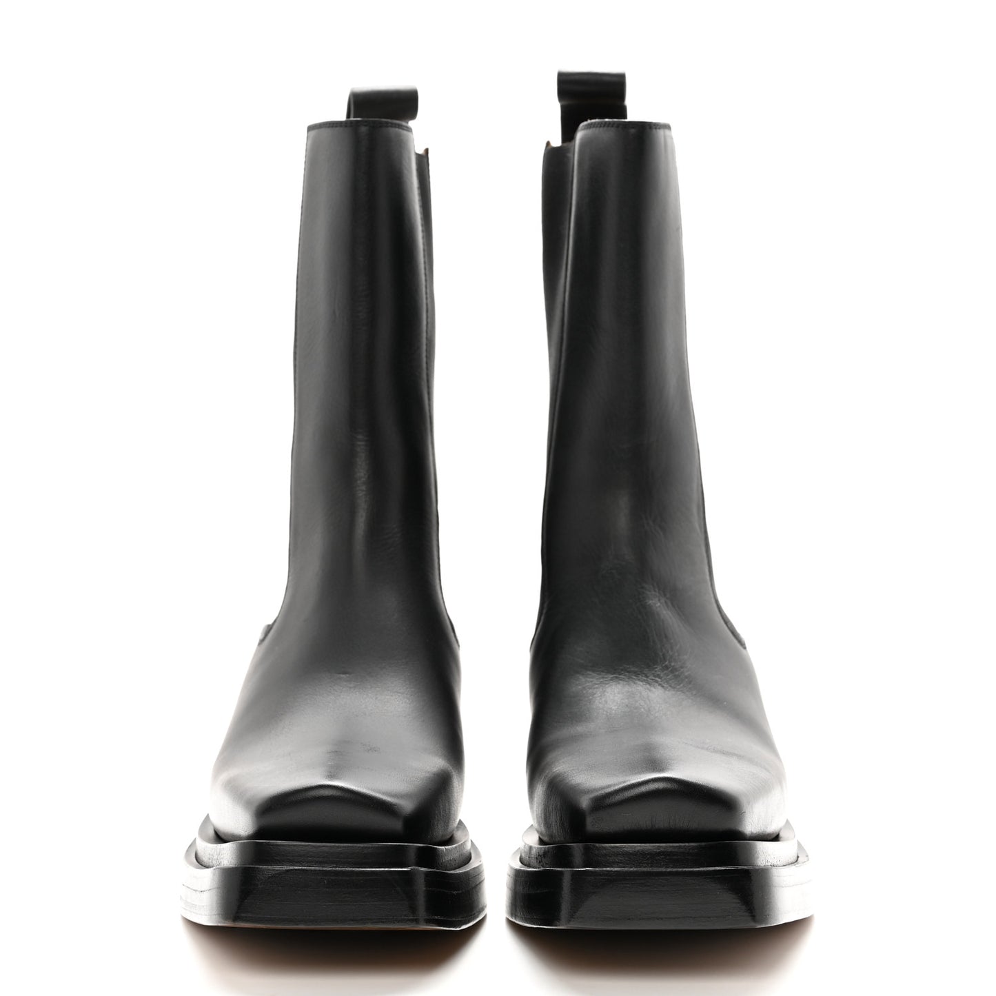 Calfskin Lean Mid-Calf Boots 38 Black