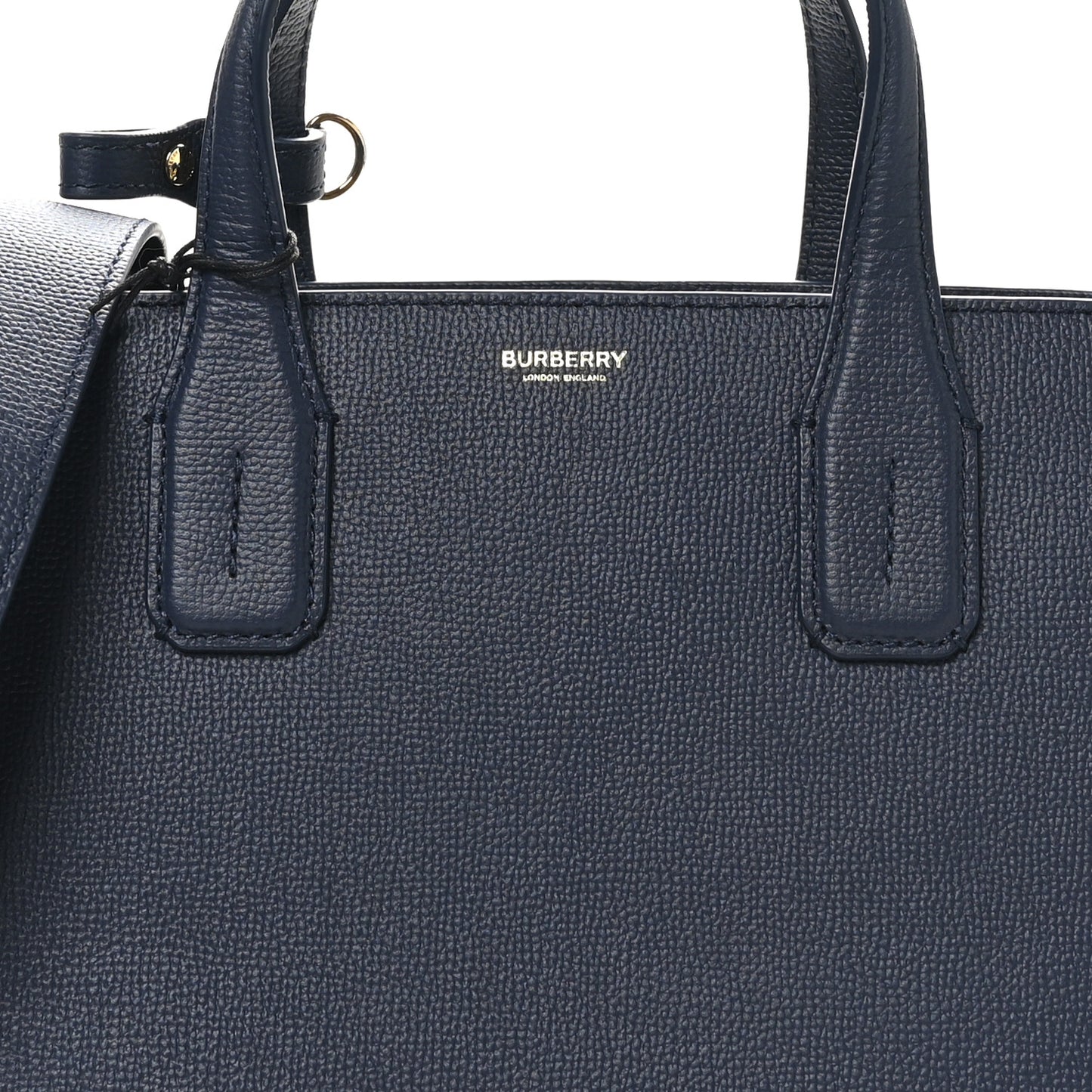 Derby Calfskin Vintage Check Medium Banner Tote Regency Blue