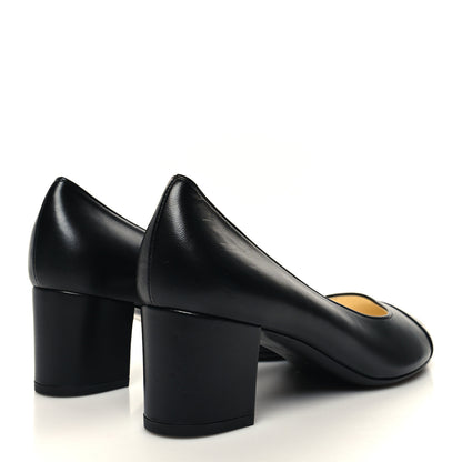 Chanel Lambskin Cap Toe CC Pumps 39 Black 4 of 7