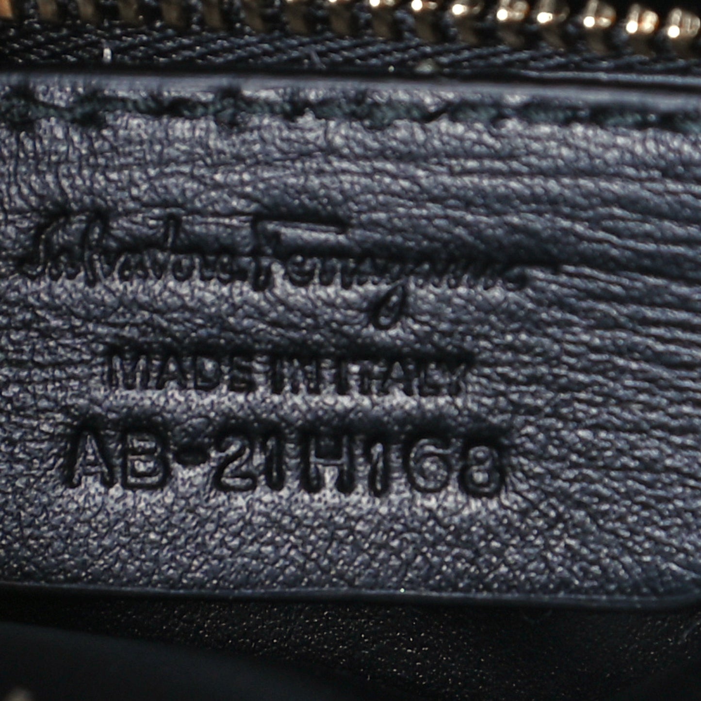 Calfskin Quilted Gancini Flap Bag Black