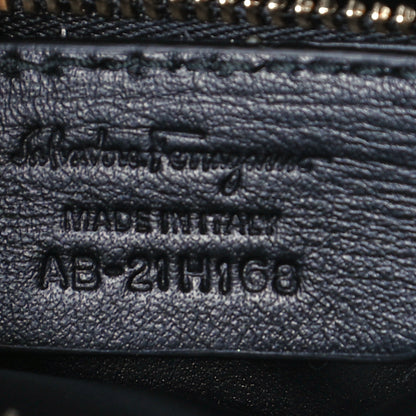 Salvatore Ferragamo Calfskin Quilted Gancini Flap Bag Black 8 of 10
