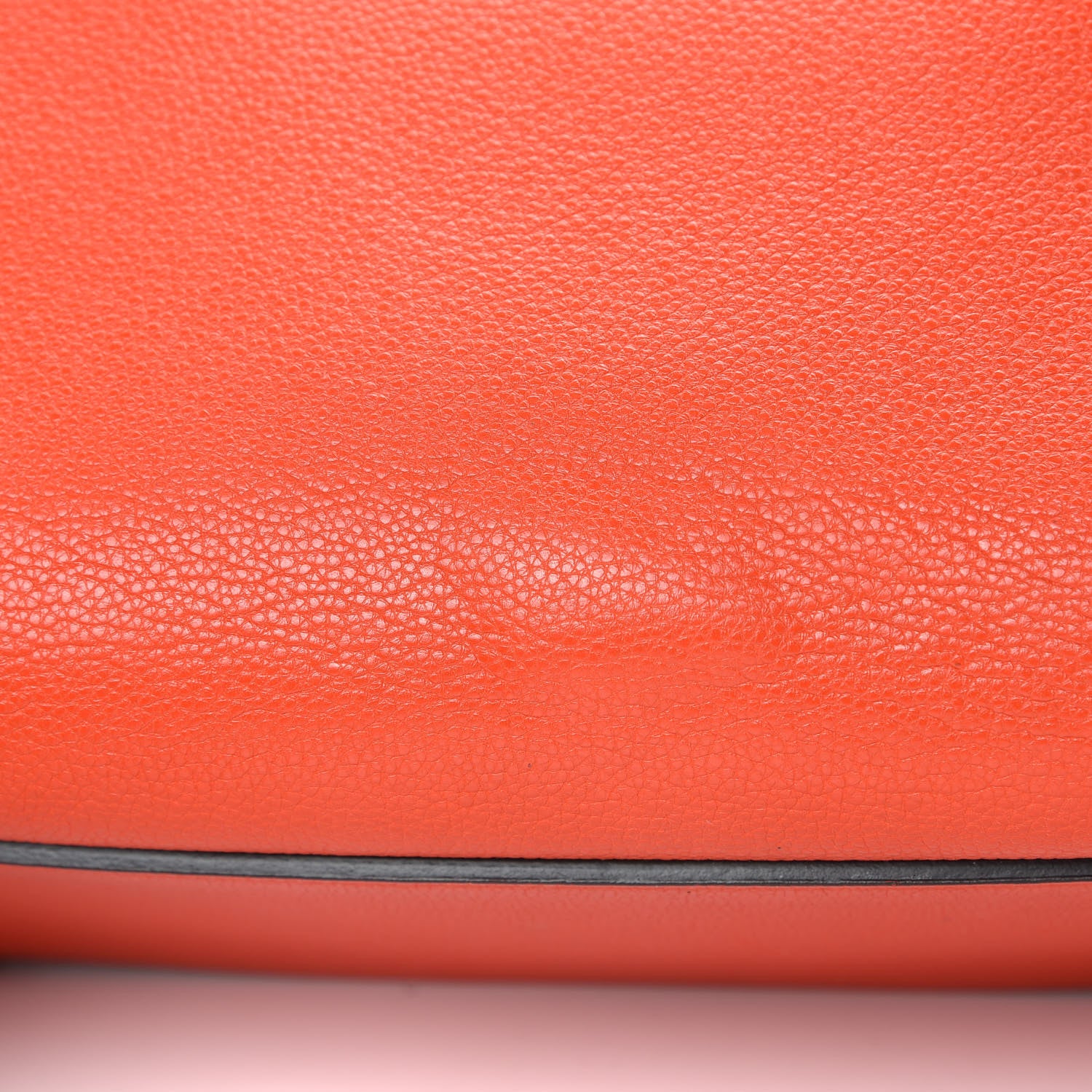 Celine Grained Calfskin Medium Edge Shoulder Bag Vermillion 18 of 21