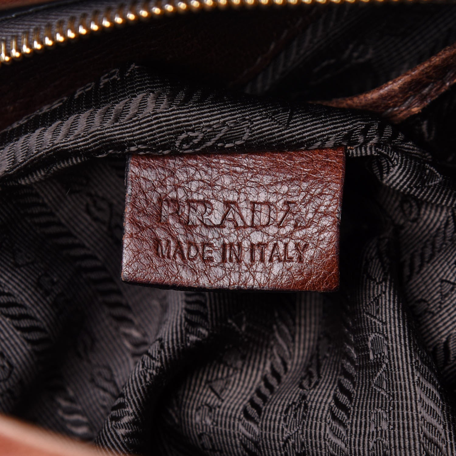 Prada Cervo Antik Tote Bruciato 7 of 10