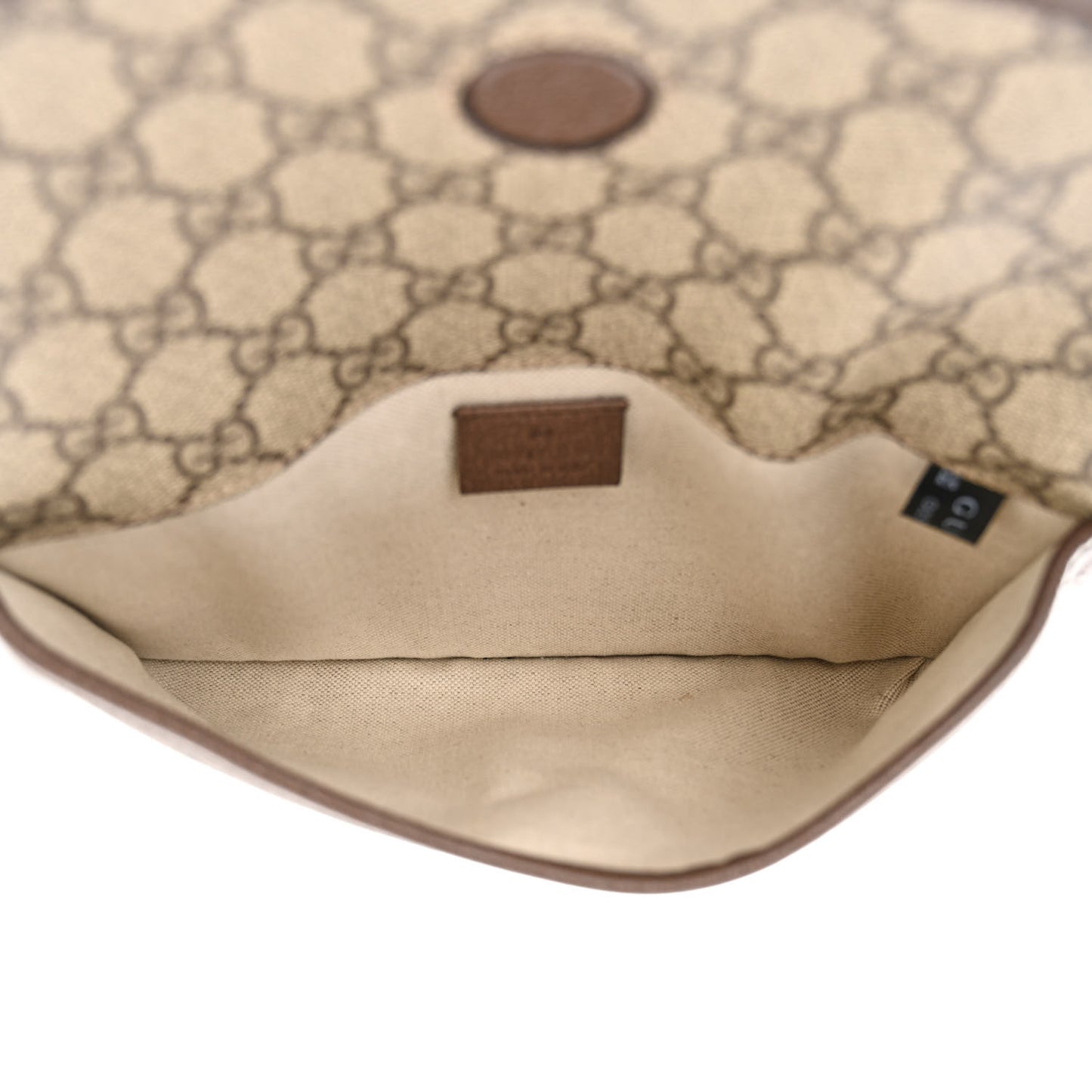 GG Supreme Monogram Neo Vintage Web Belt Bag Brown