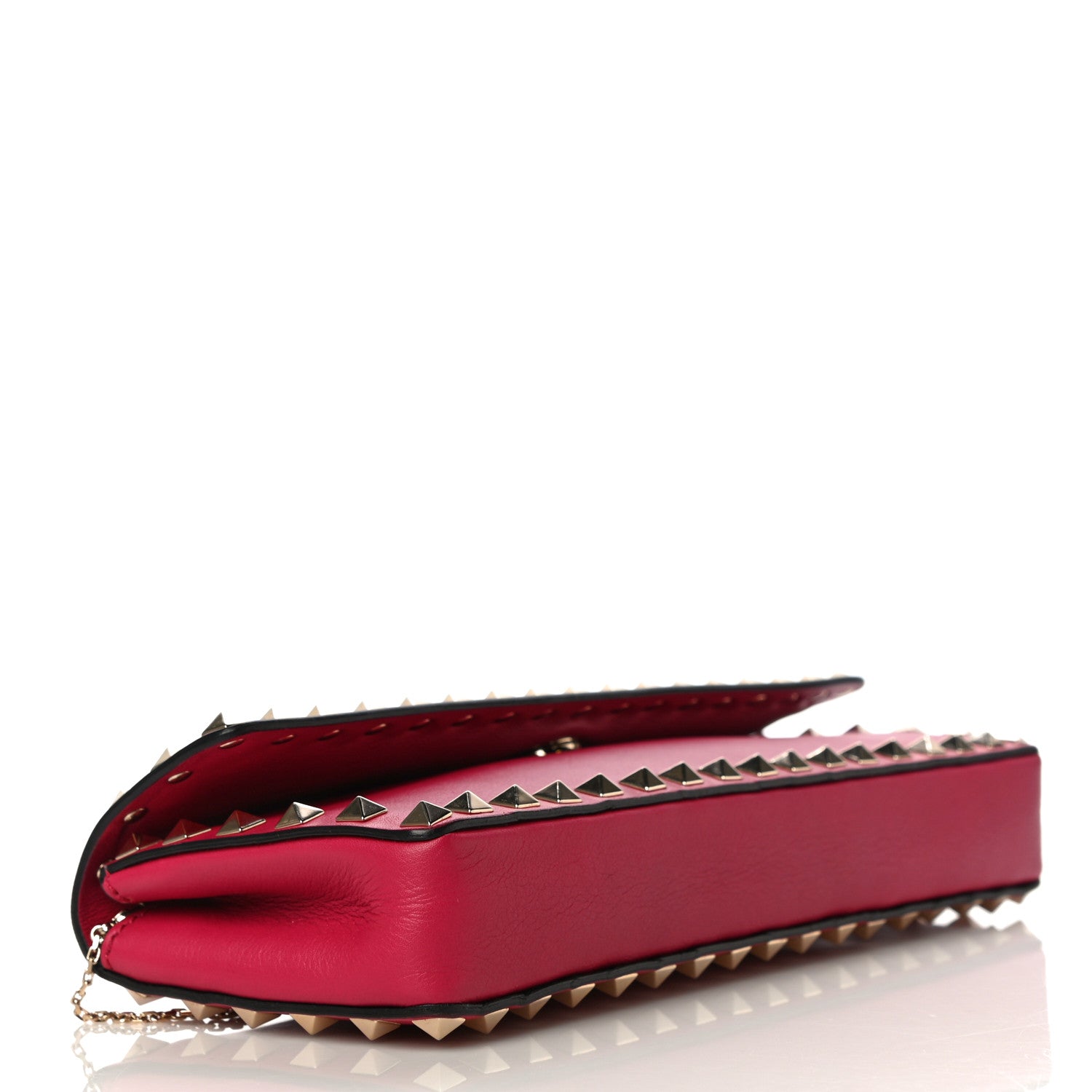 Valentino Garavani Nappa Rockstud Bangle Clutch Cyclamin 3 of 11
