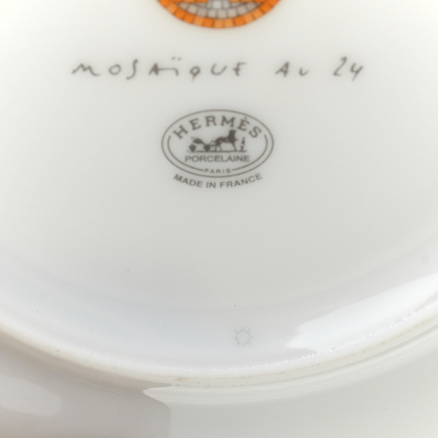 Hermes Porcelain Mosaique Au 24 Bread And Butter Plate 4 of 5