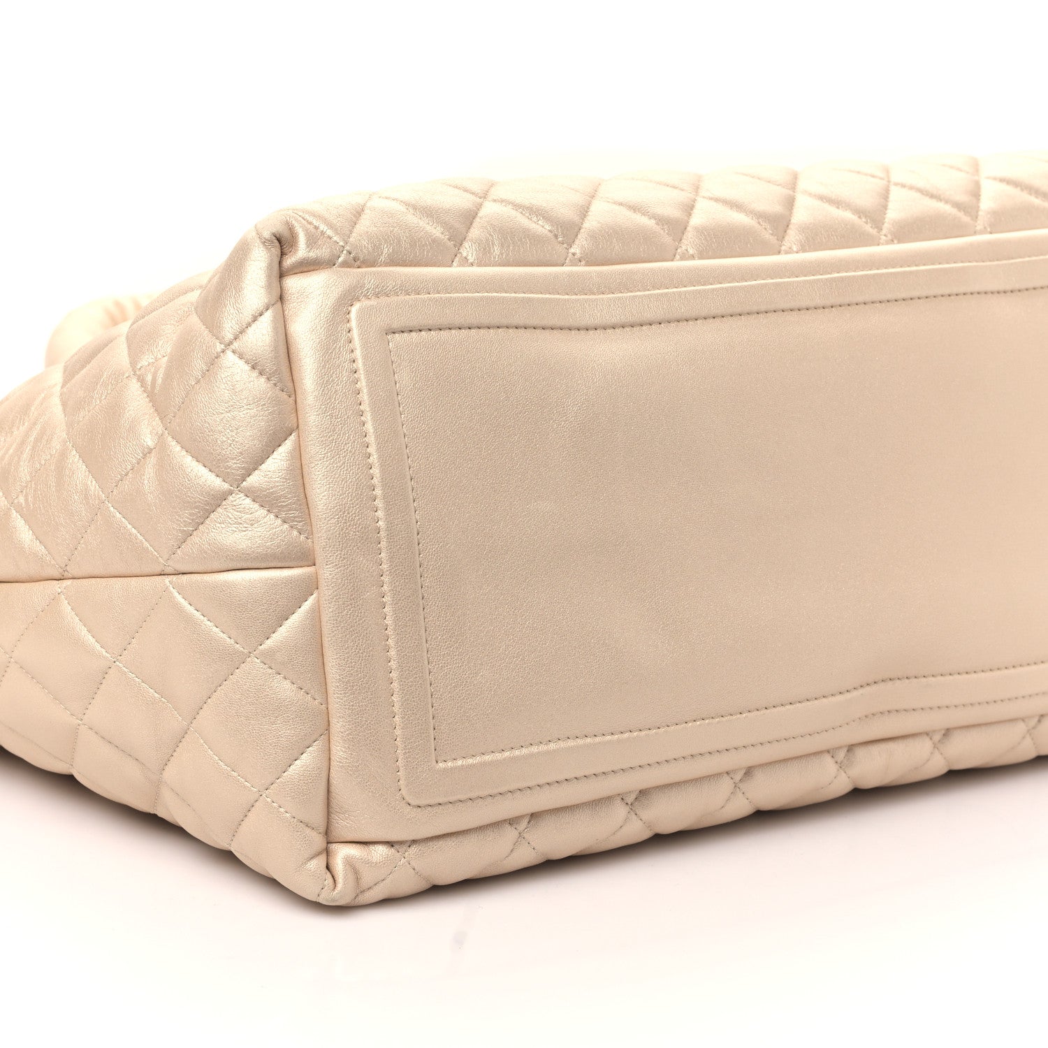 Chanel Metallic Lambskin Quilted Large Coco Cocoon Tote Light Gold 8 of 10