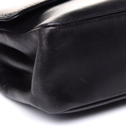 Valentino Garavani Vitello Rockstud Flip Lock Shoulder Flap Bag Black 5 of 12