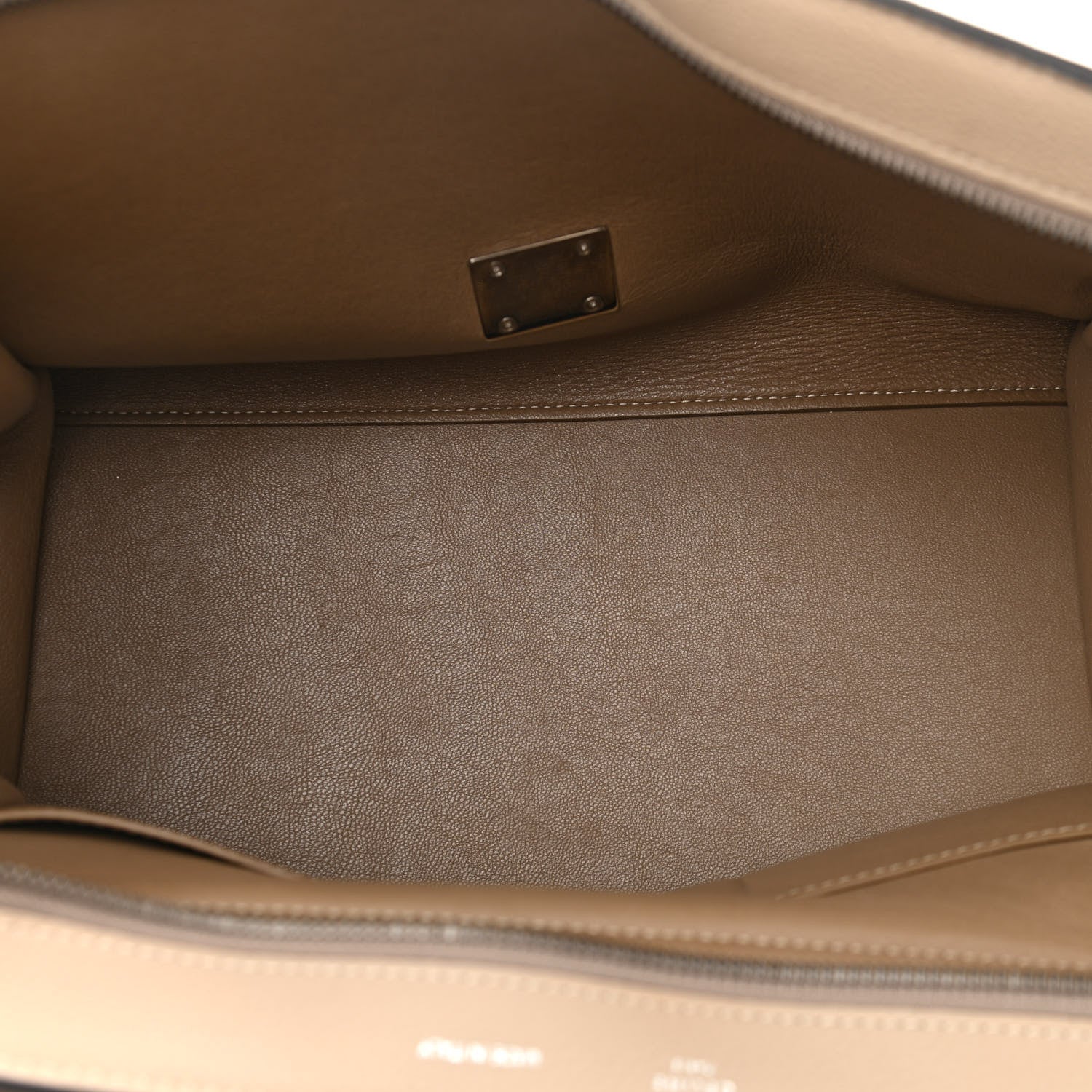 Celine Drummed Calfskin Suede Large Trapeze Dune 4 of 10