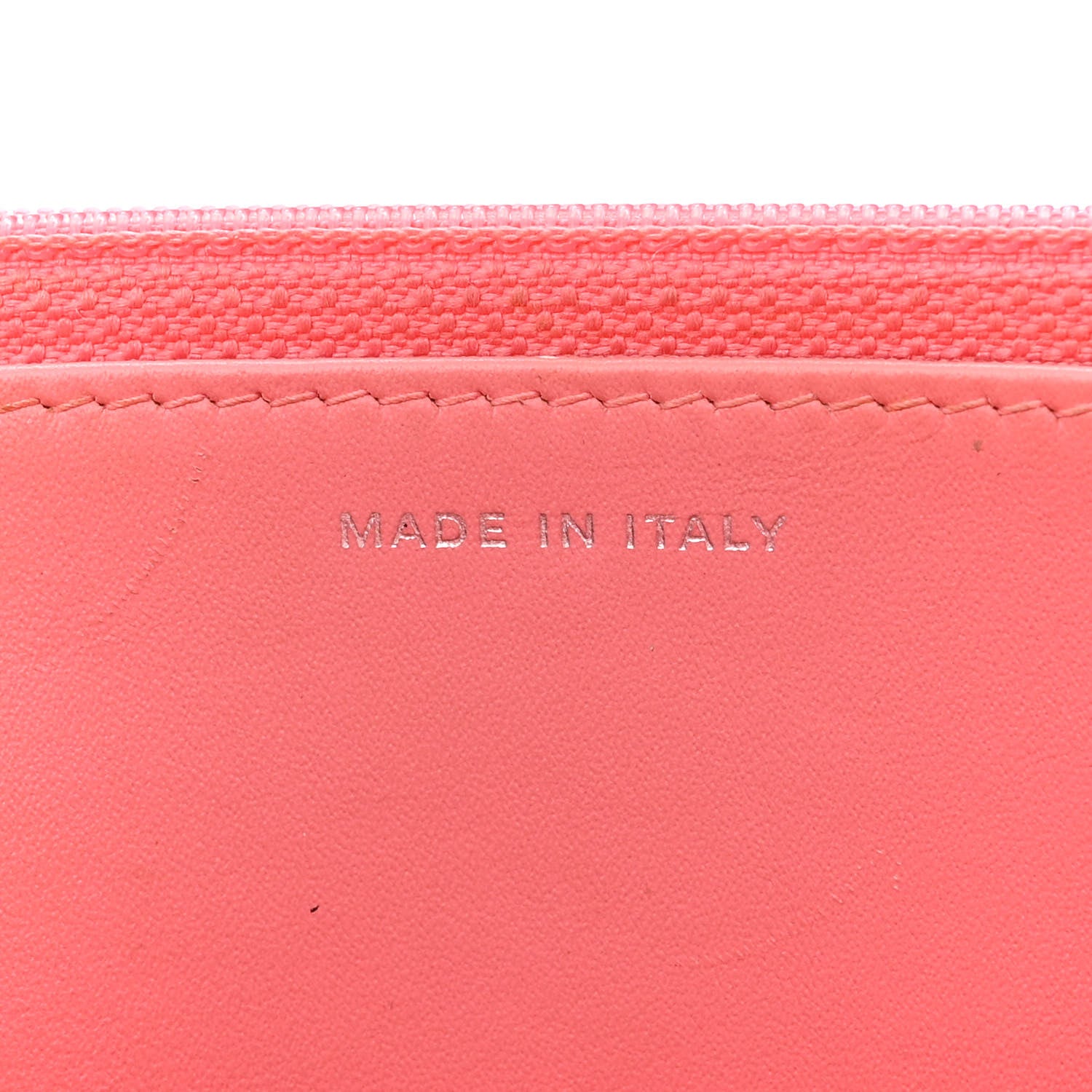 Chanel Patent Quilted Wallet On Chain WOC Coral 7 of 17