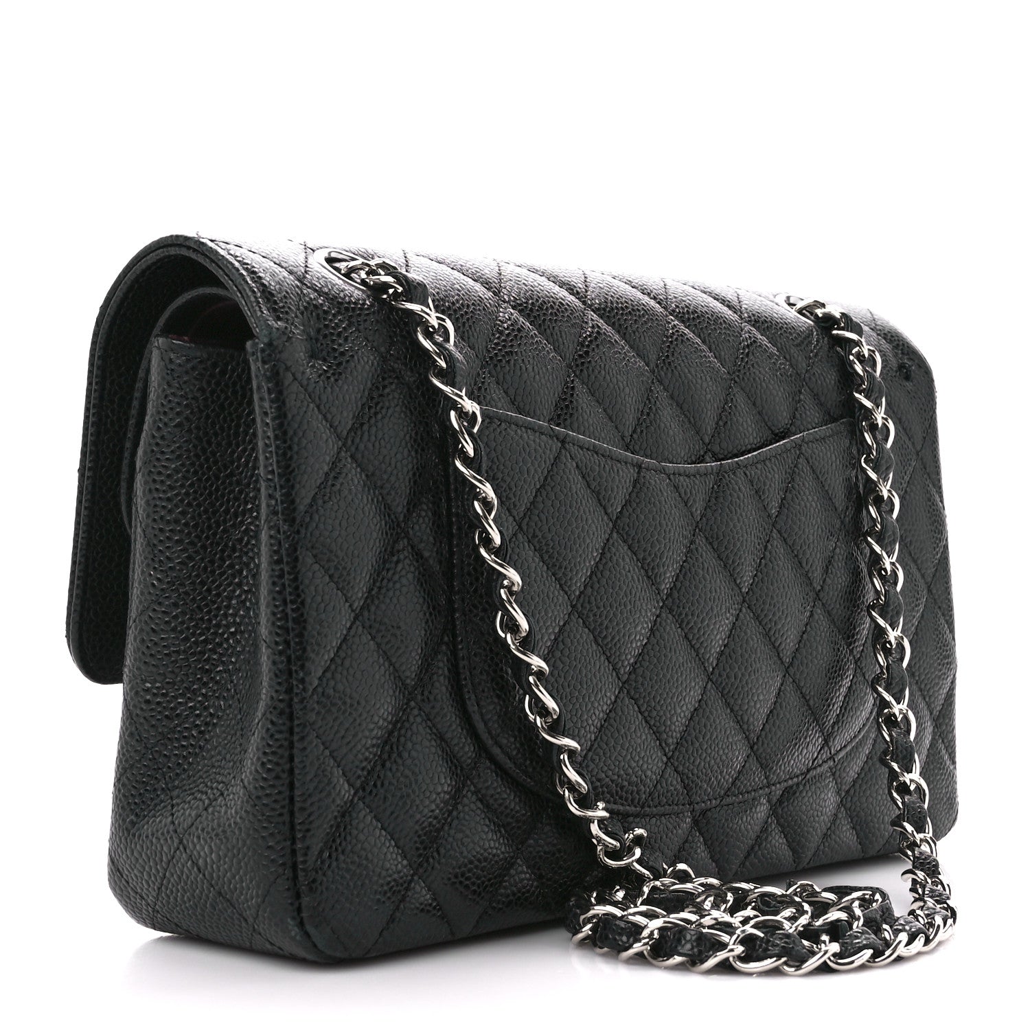 Chanel Caviar Quilted Medium Double Flap Black 3 of 14