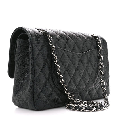 Chanel Caviar Quilted Medium Double Flap Black 3 of 14