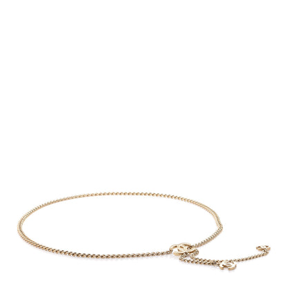 Chanel Enamel CC Chain Logo Belt Gold White 1 of 5