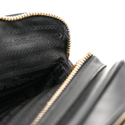 Prada Saffiano Lux Camera Case Crossbody Bag Black 12 of 15