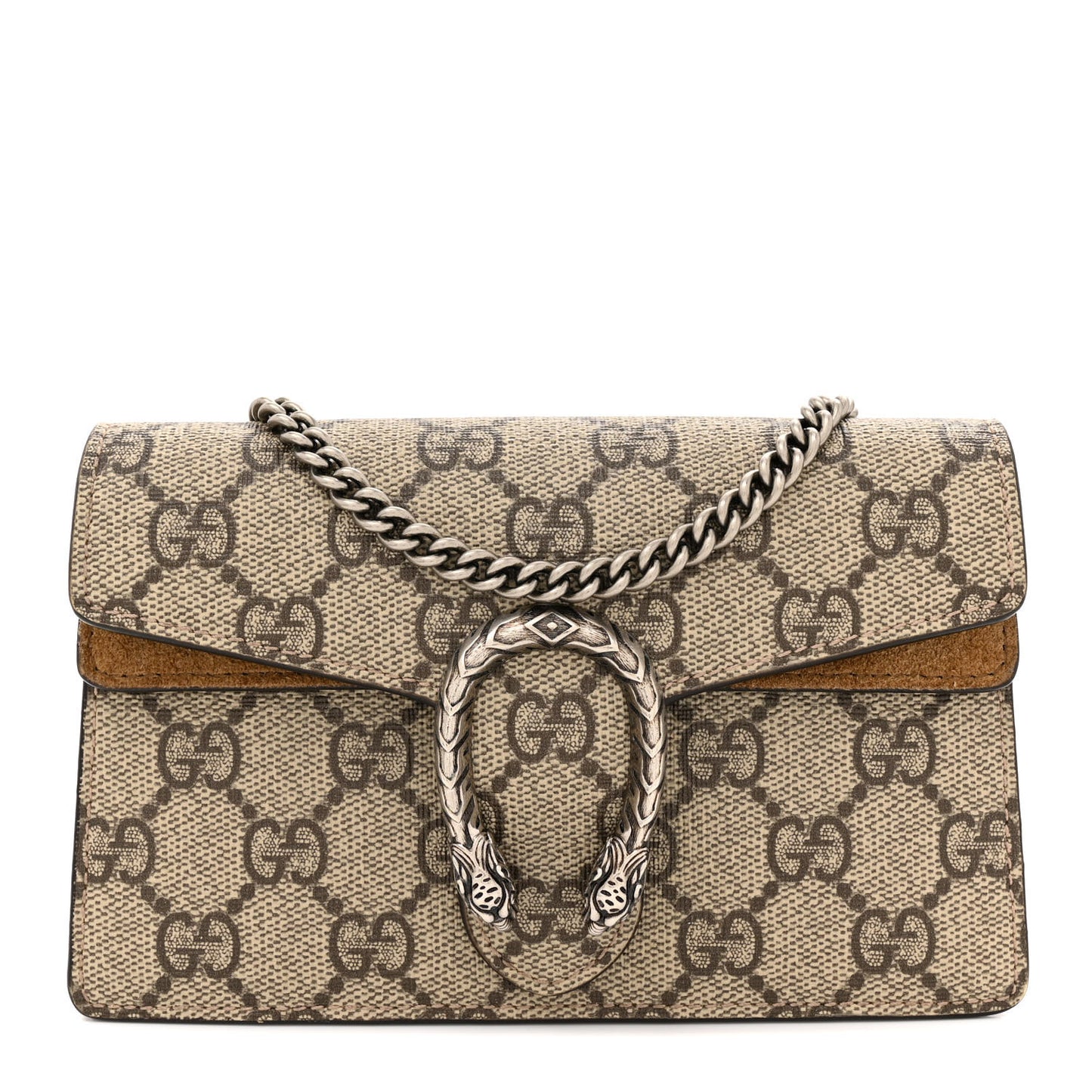 GG Supreme Monogram Super Mini Dionysus Shoulder Bag Taupe