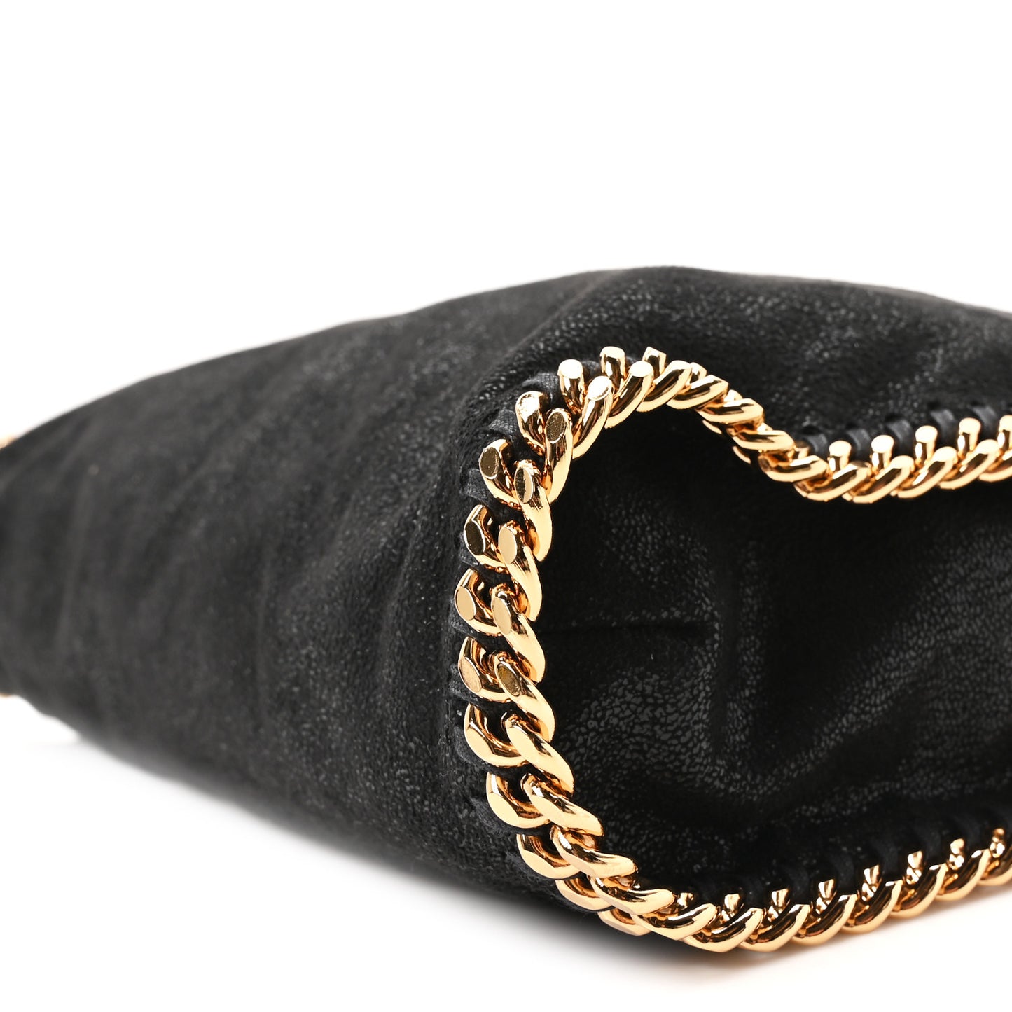 Shaggy Deer Falabella Fold Over Tote Black