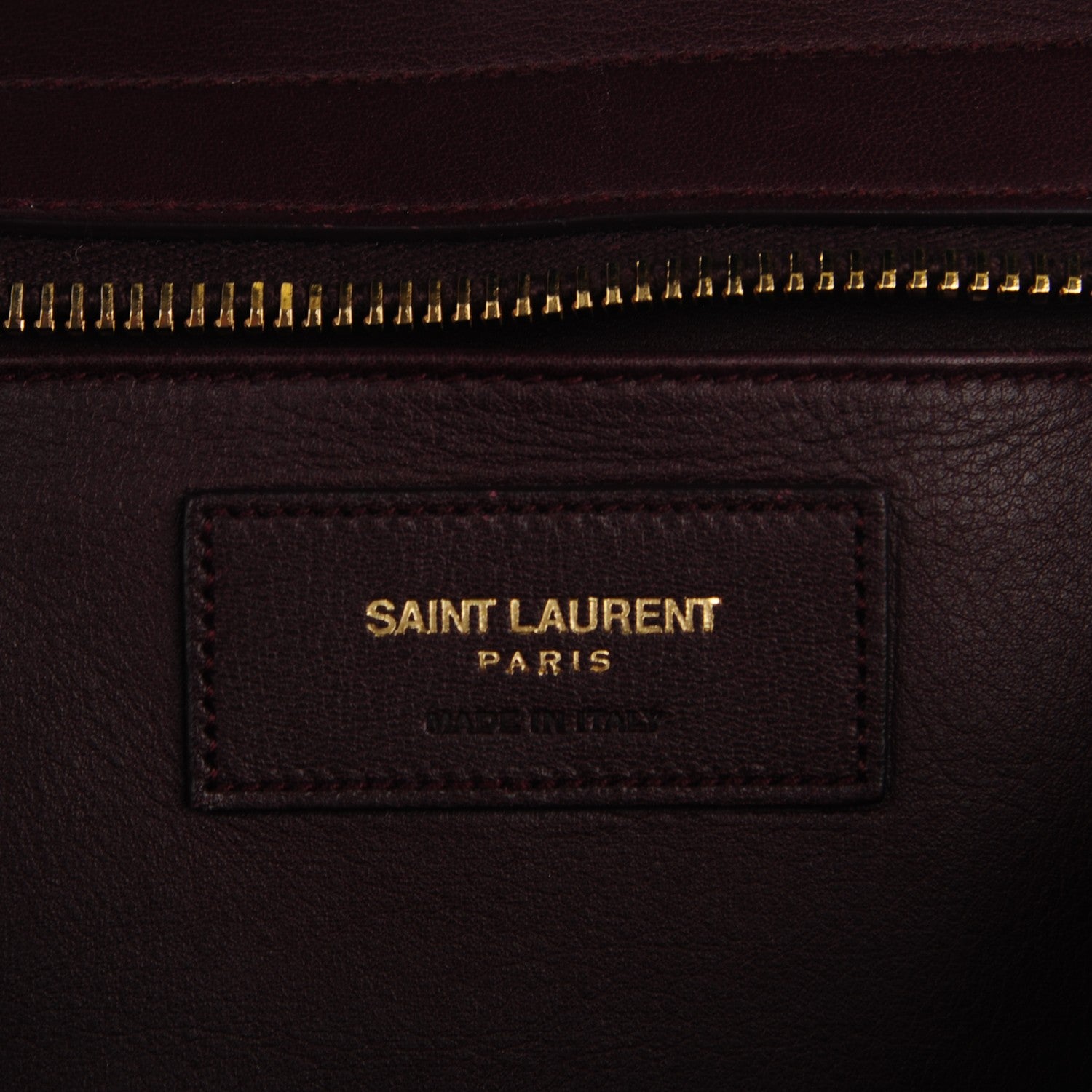 Saint Laurent Calfskin Small Classic Y Cabas Bordeaux 6 of 8