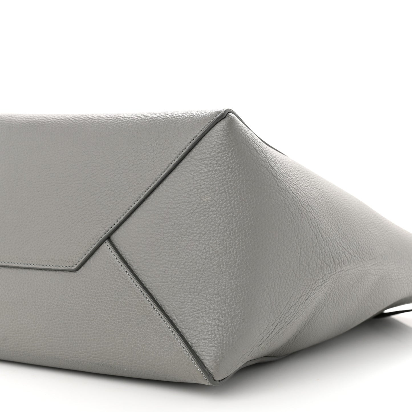 Soft Grained Calfskin Small Belt Cabas Phantom Grey