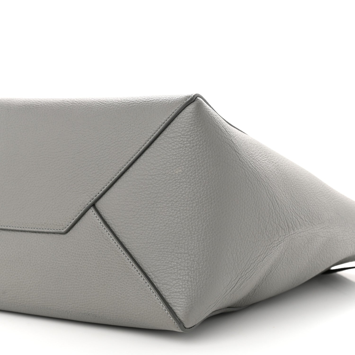 Celine Soft Grained Calfskin Small Belt Cabas Phantom Grey 9 of 9