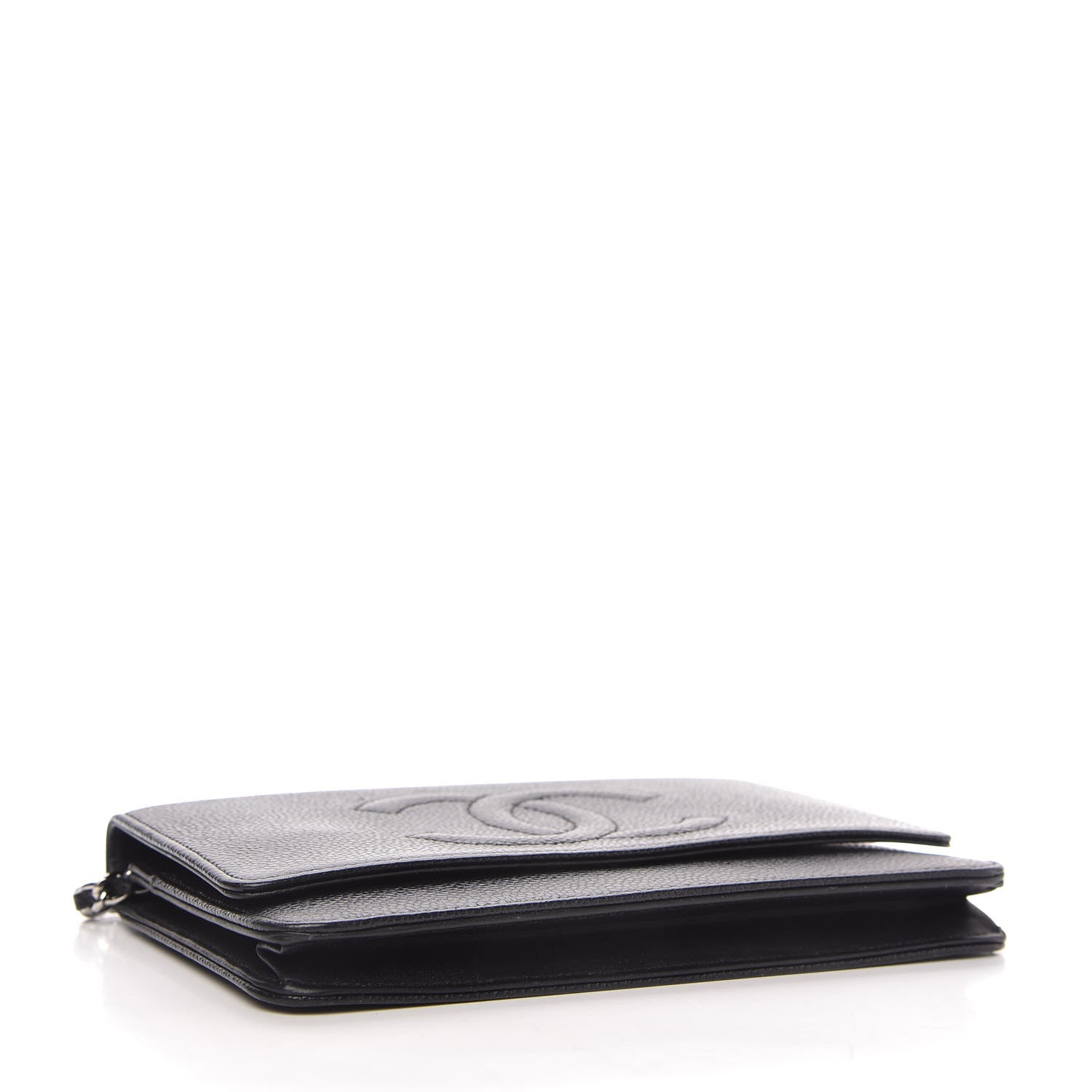 Chanel Caviar Timeless CC Wallet On Chain WOC Black 4 of 10