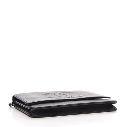 Chanel Caviar Timeless CC Wallet On Chain WOC Black 4 of 10