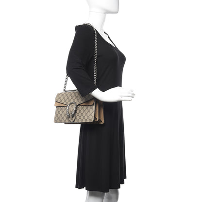 Gucci GG Supreme Monogram Small Dionysus Shoulder Bag Taupe 2 of 9