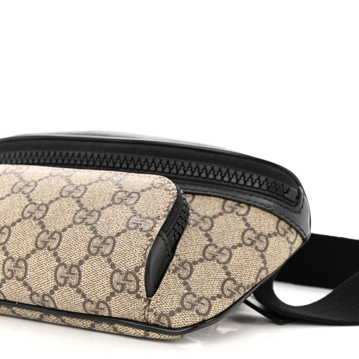 GG Supreme Monogram Belt Bag Black