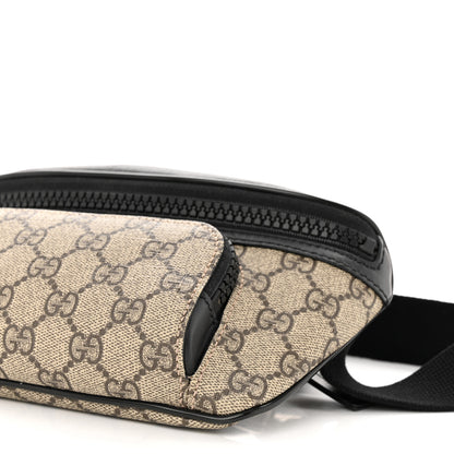 Gucci GG Supreme Monogram Belt Bag Black 10 of 11