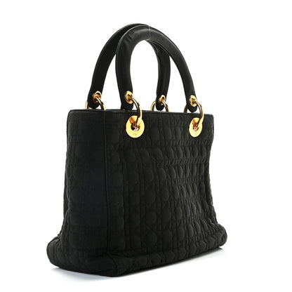 Christian Dior Nylon Cannage Medium Lady Dior Black 3 of 10