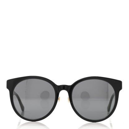 Gucci Acetate GG Web Round Eye Sunglasses GG0854SK Black 2 of 8