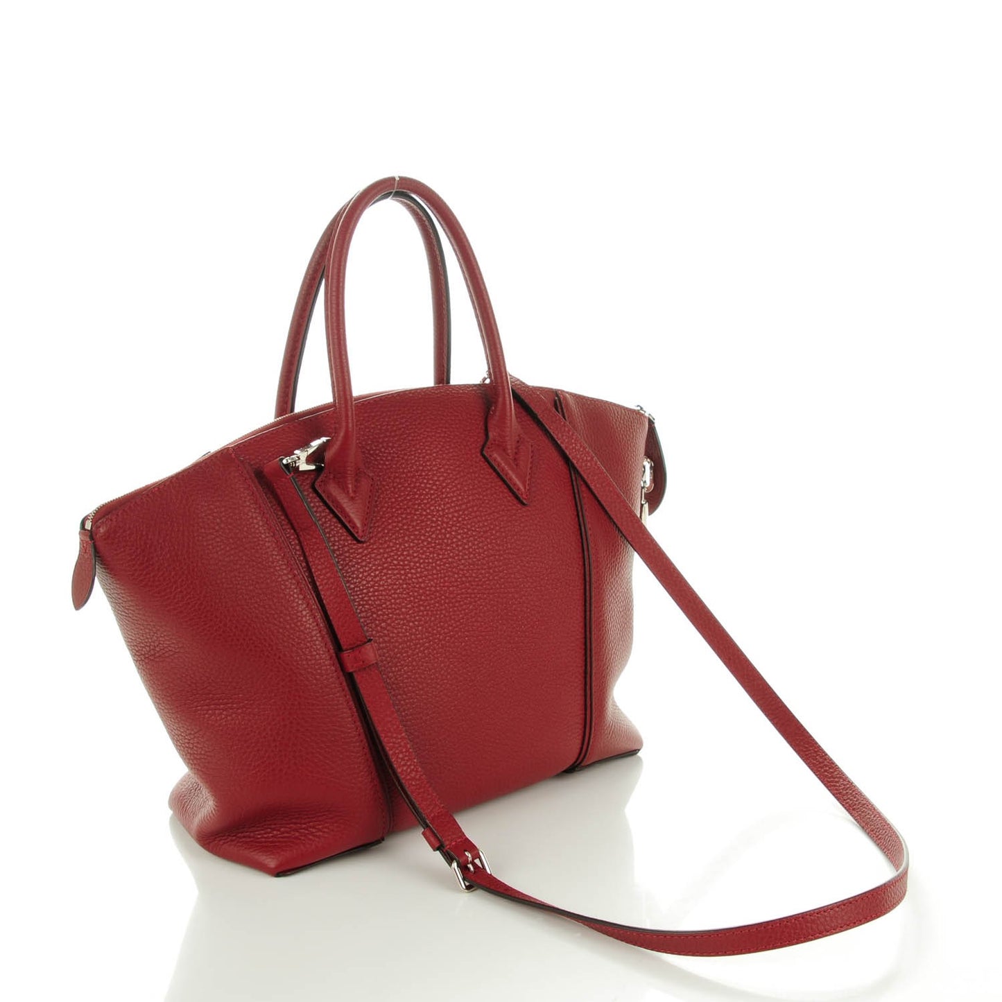 Cuir Taurillon Soft Lockit PM Griotte