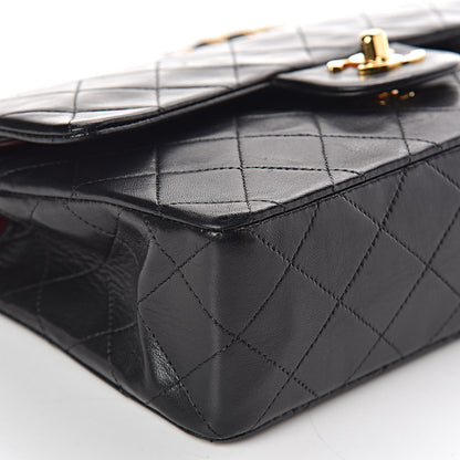 Chanel Lambskin Quilted Small Double Flap Black 10 of 12