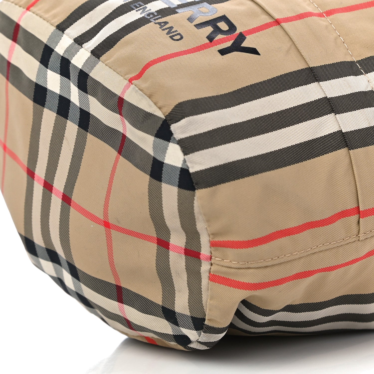 Burberry Econyl Icon Stripe Phoebe Drawcord Pouch Archive Beige 9 of 9