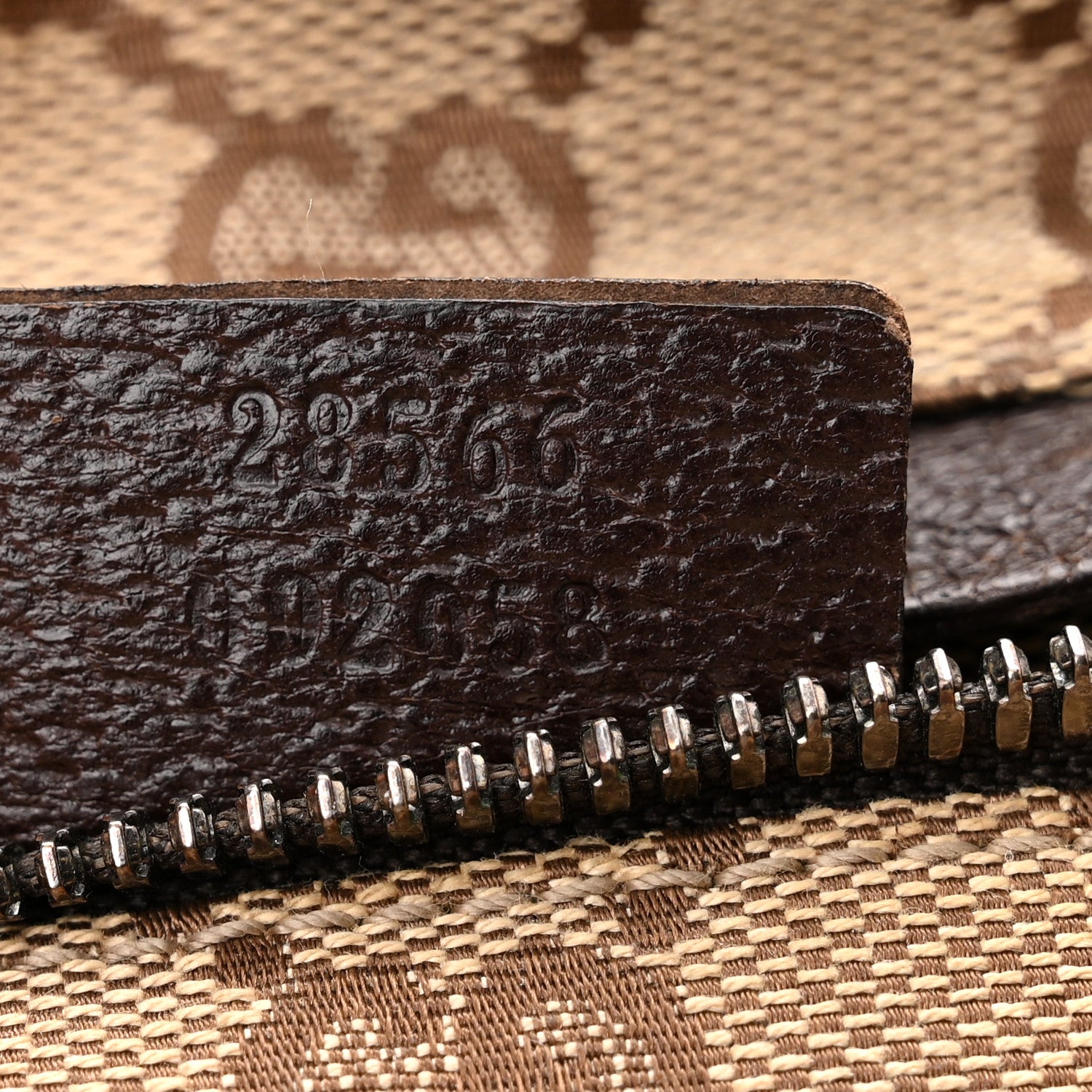 Gucci Monogram Double Pocket Belt Bag Dark Brown 4 of 9