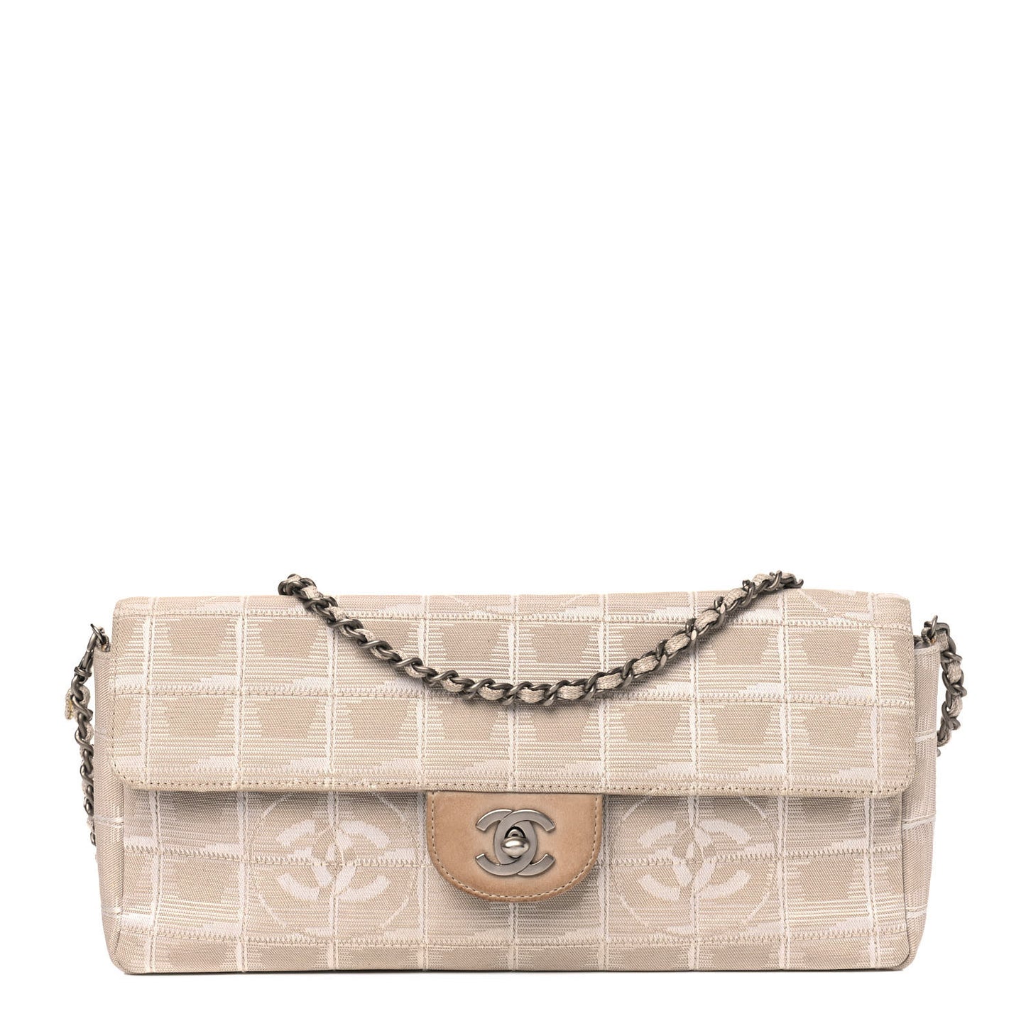 Nylon Travel East West Flap Beige