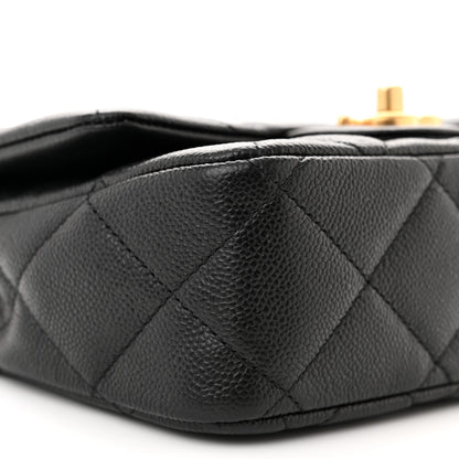 Chanel Caviar Quilted Mini Sweetheart Flap Black 9 of 11