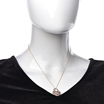 Tiffany 18K Rose Gold Diamond Multistone Filigree Heart Pendant Necklace 2 of 7