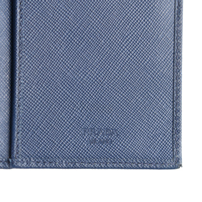 Prada Saffiano Long Wallet Bluette 6 of 13