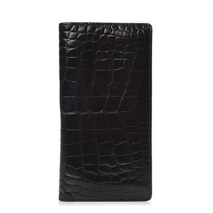 Louis Vuitton Crocodile Brazza Wallet Black 1 of 6